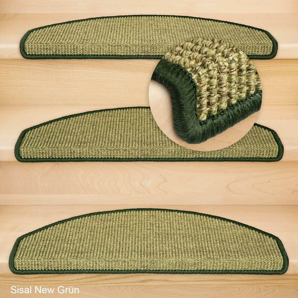 Stufenmatten Sisal New Halbrund Grün 15 Stück Produktbild 