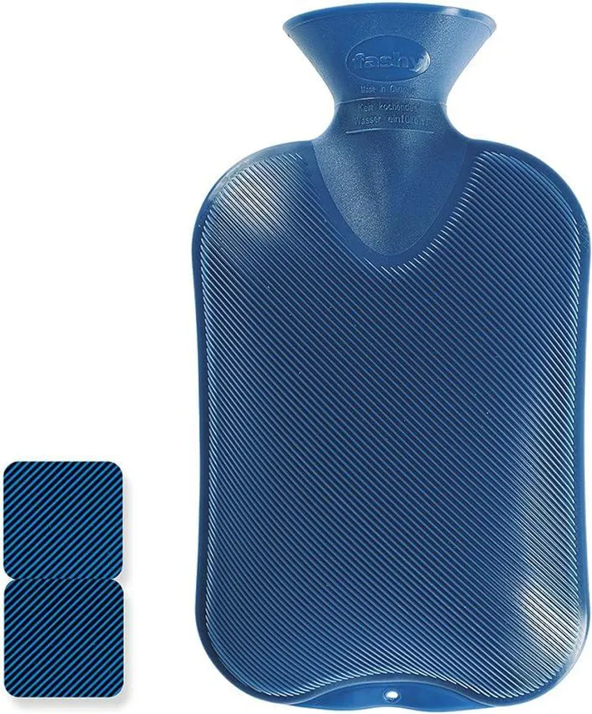 Bouillotte 2 litres bleue pour réchauffer votre lit et relaxer le corps