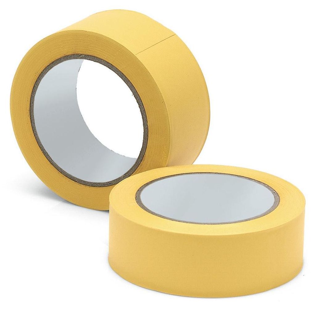 Nölle Profi Brush Putzerband Gelb, 50 mm x 33 m, Weich-PVC für Reinigung | 1 Stück