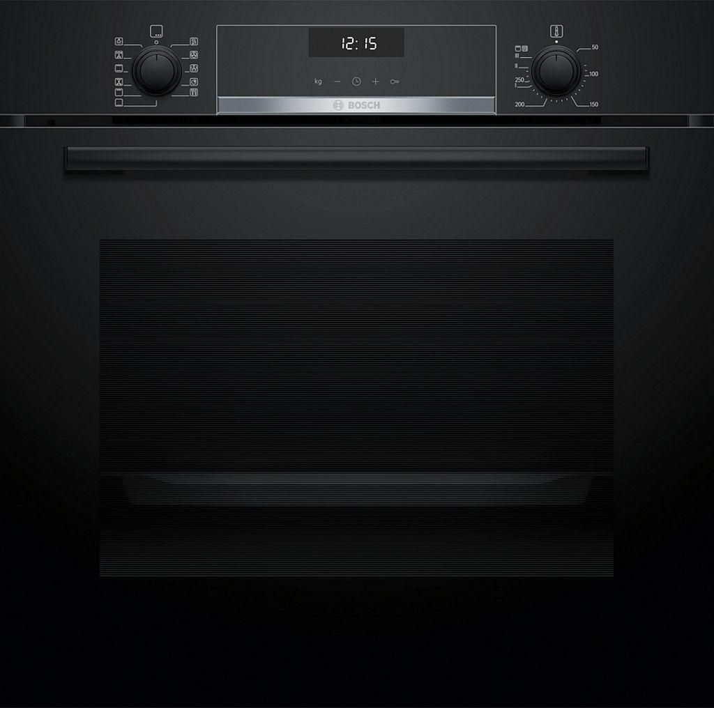 Backofen-Set Bosch 3D-Heißluft Air Fry Funktion EcoClean +Gaskochfeld 60 cm Elektronische Einhandzündung Zündsicherung