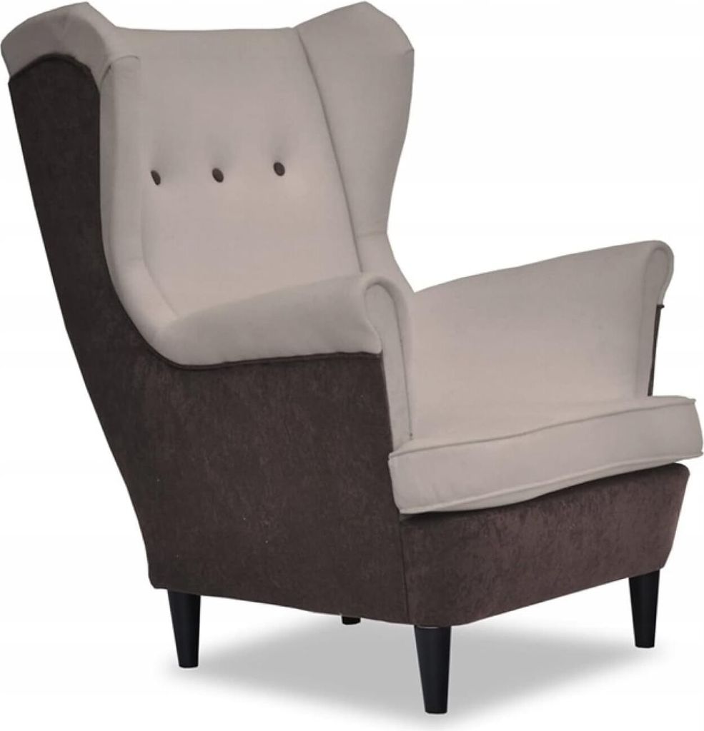 Family Meble Ohrensessel Ari Duo Relaxsessel Skandinavisch Bequemer Sessel Loungesessel Fernsehsessel Für Wohnzimmer Schlafzimmer Büro (MKR 05/20)