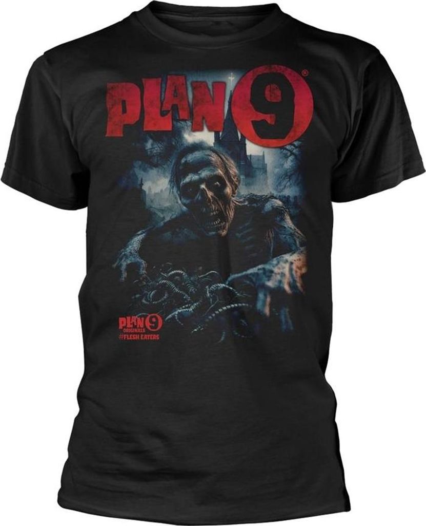 Plan 9 - "Flesh Eaters" T-Shirt für Herren/Damen Uni PH4760 (XL) (Schwarz)