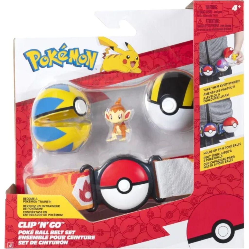 Pokémon Clip 'N' Go Poke Ball Gürtel Set Panflam mit Produktbild 