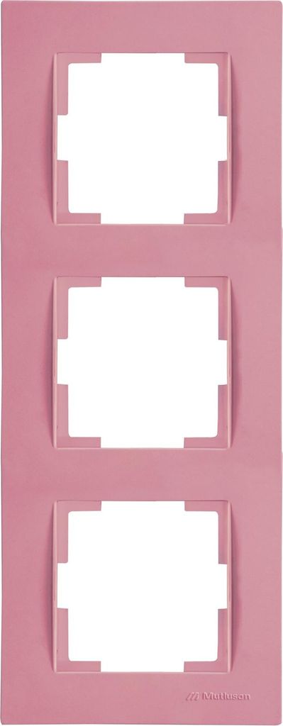 3-fach Rahmen vertikal Pink/Rosa – Unterputz – Rita