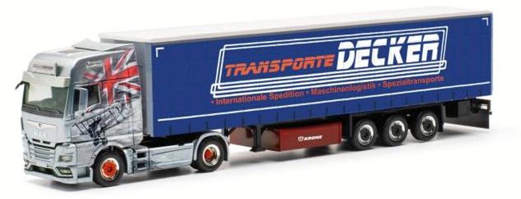 Herpa 317313 - 1:87 MAN TGX GX Planen-Sattelzug "Decker Düren" (NRW/Düren)