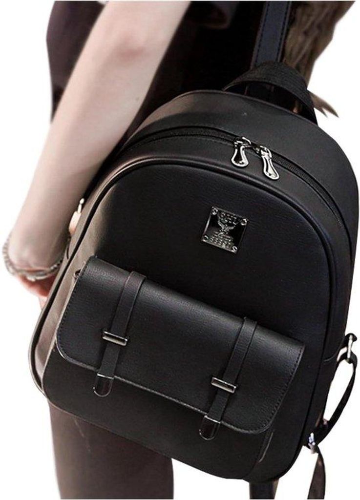 Wasserfeste Stadt-Tasche | Schwarz | Ideal als Handtasche | Kleine Sport-Tasche | Diefstalschutz | Stadt-Beuteltasche