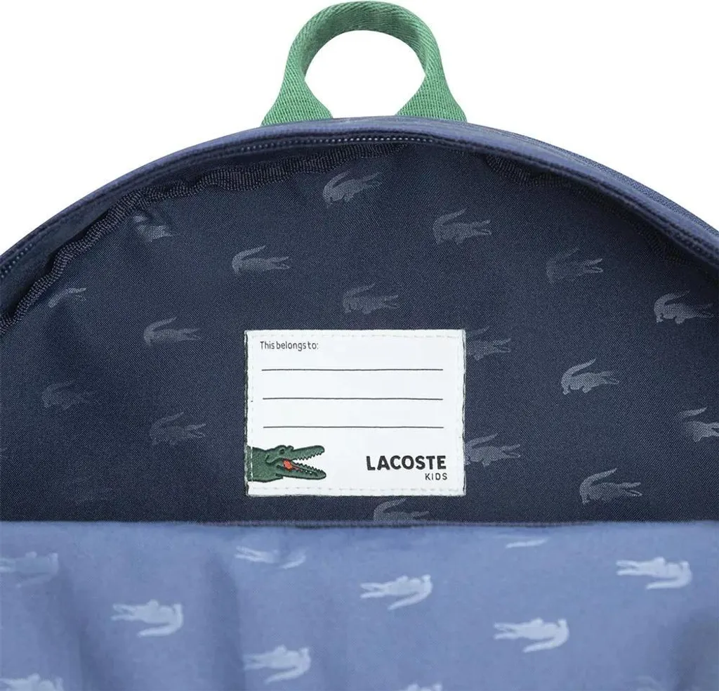 Sac à dos Lacoste Kids Core Solid bleu - Accessoire enfant taille unique