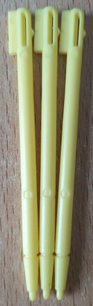Ersatzstifte für Nintendo DS Classic NEU Touch Pen Stylus Drittanbieter NDS Eingabestifte 3x Gelb