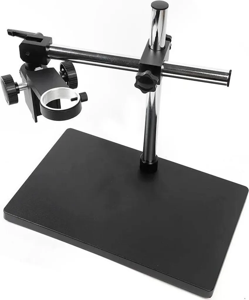 Support microscope réglable 32 cm en alliage robuste avec rotation