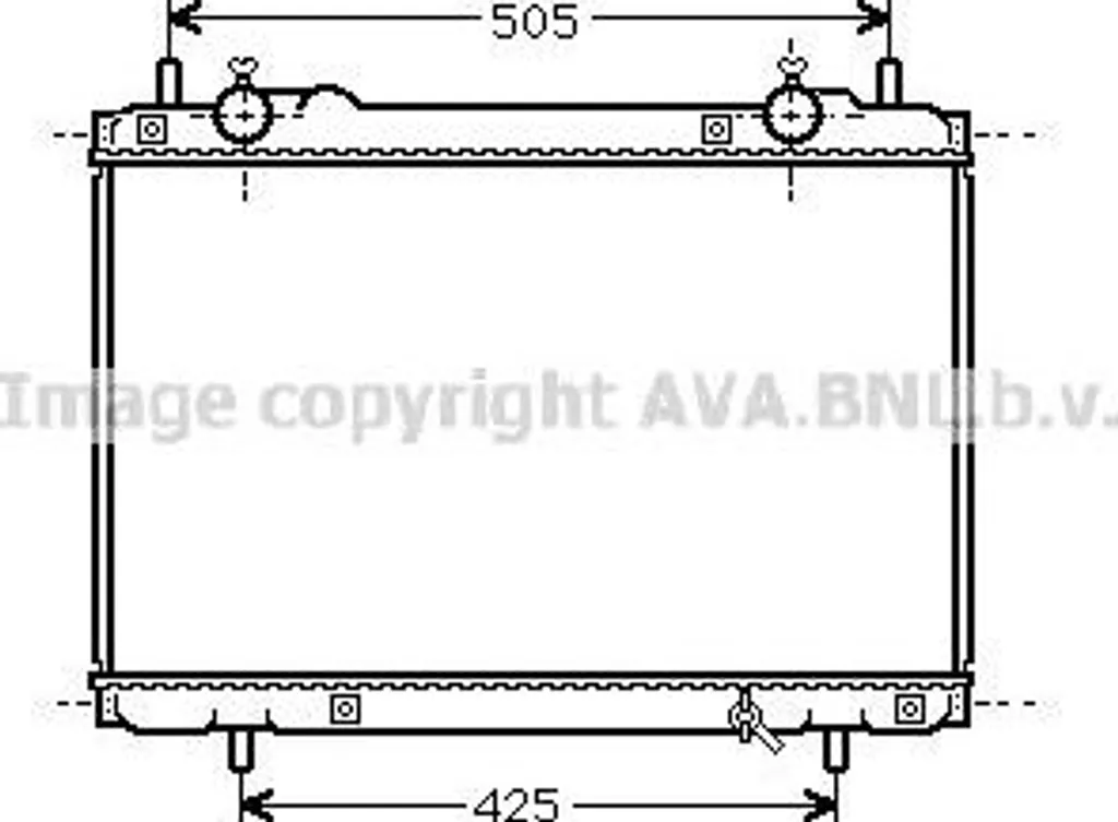Radiateur moteur AVA FT2207 OE 46547096 pour Fiat Brava Bravo Marea