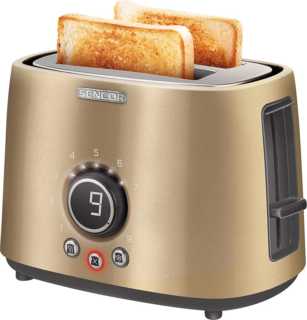 Grille-pain numérique 1000W Sencor STS 6057CH avec écran LCD et design