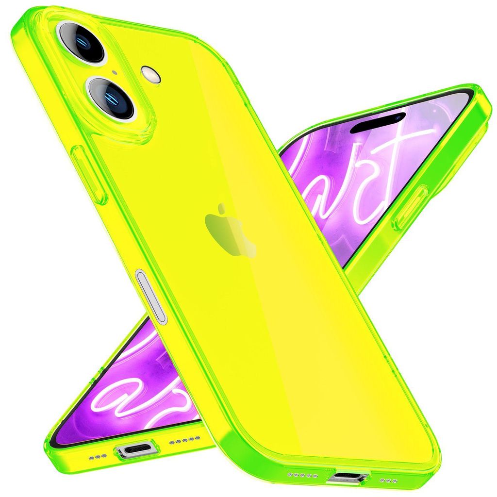 NALIA Neon Silikonhülle für iPhone 16 – Knallige Produktbild 