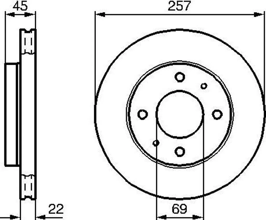Disque de frein anticorrosion Bosch 0 986 478 673 spécial longévité