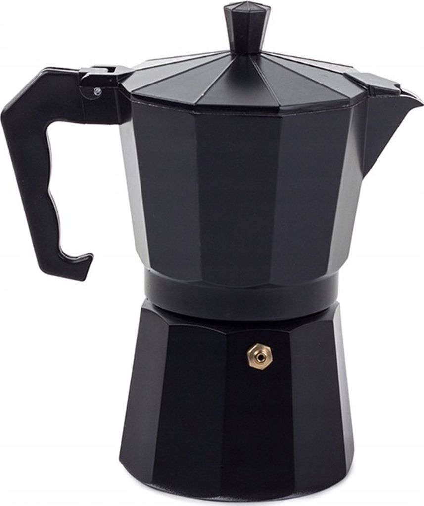 Verk 07043 Moka kanvica na 9 šálok, 450 ml - čierna Obrázok produktu 