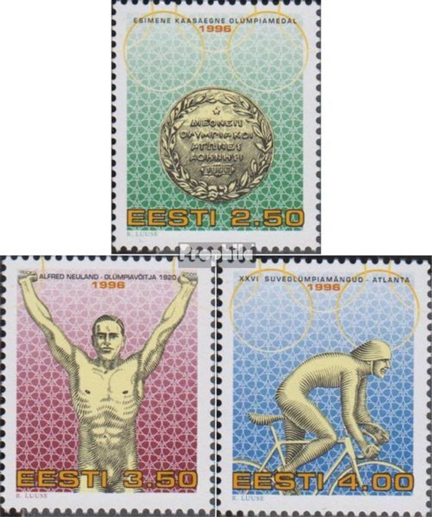 Briefmarken Estland 1996 Mi 276-278 (kompl.Ausg.) postfrisch Sommerspiele