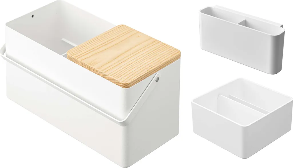 Vanity Case Fixe pour Maquillage Tower Blanc avec Miroir de Table Chic - 14
