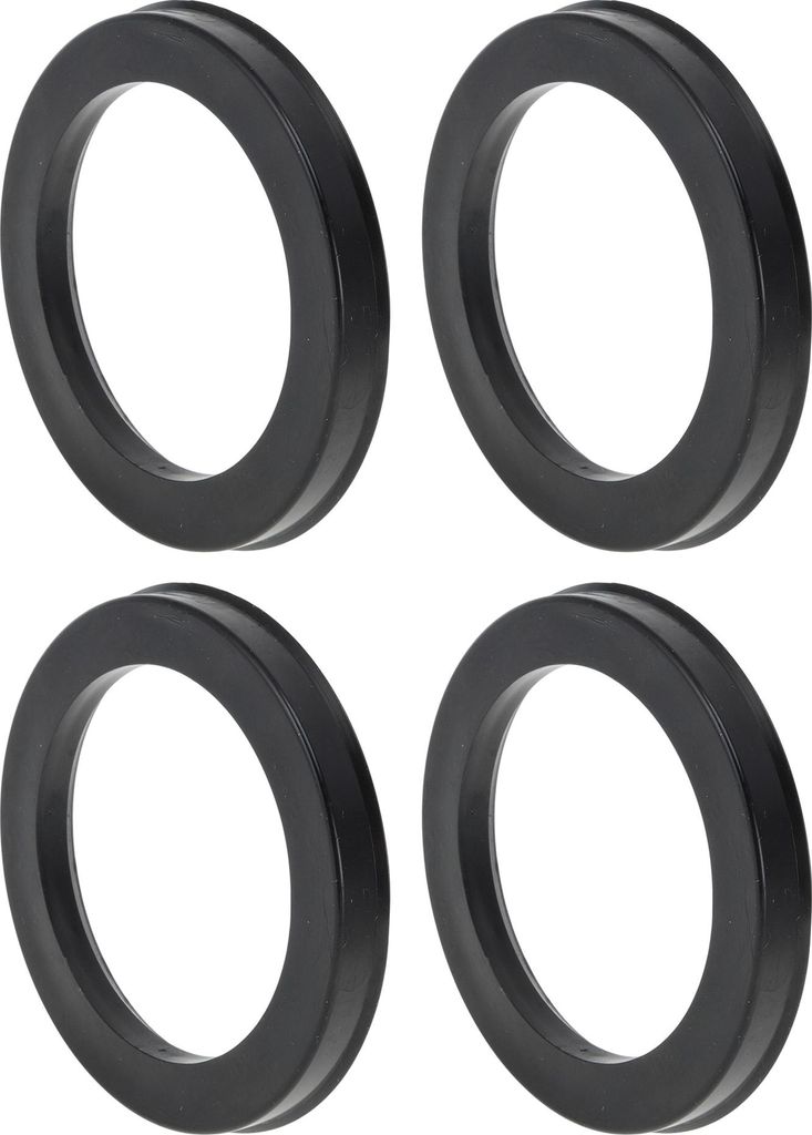 93,1 mm bis 69,1 mm Auto-Radnaben-Zentrierringe Schwarzes Polycarbonat-Räderzentrumswelle Stoßdämpfende Nabenringe 4 Stück