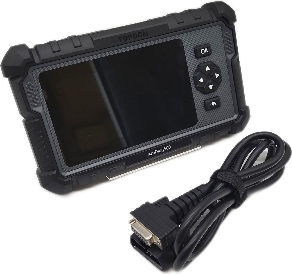 TOPDON AD500 OBD2 Diagnosegerät für Auto - 4 Systemdiagnosen (ABS, SRS, Motor, Getriebe), 6 Servicefunktionen (Öl, BMS, SAS, DPF, TPMS, Drosselk...