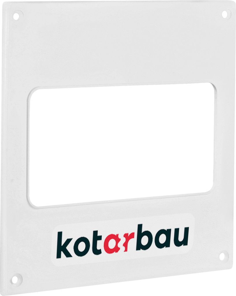KOTARBAU Wandflansch 120 x 60 mm Wandplatte Kunststoffflansch Wanddurchführung für Flachlüftungskanäle Lüftungskanalverbinder Flansch Kanalv...