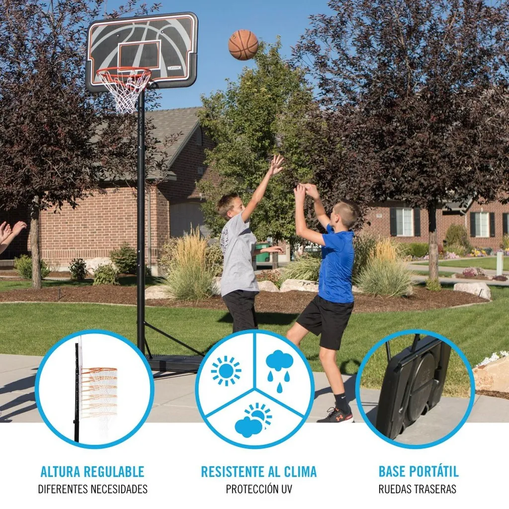 Panier de basket stable et抗intempéries en acier pour extérieur durable - 3