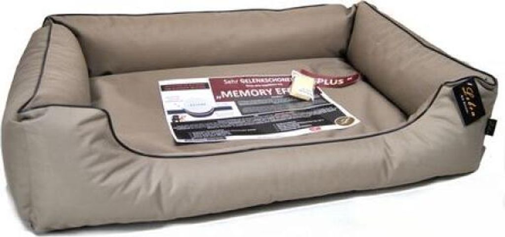 Lebon Hundebett Paula PLUS - Beige - 100 x 75 cm Produktbild 