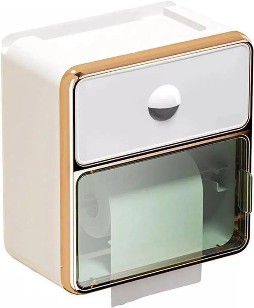 Gardez votre papier WC au sec avec ce distributeur mural blanc à couvercle