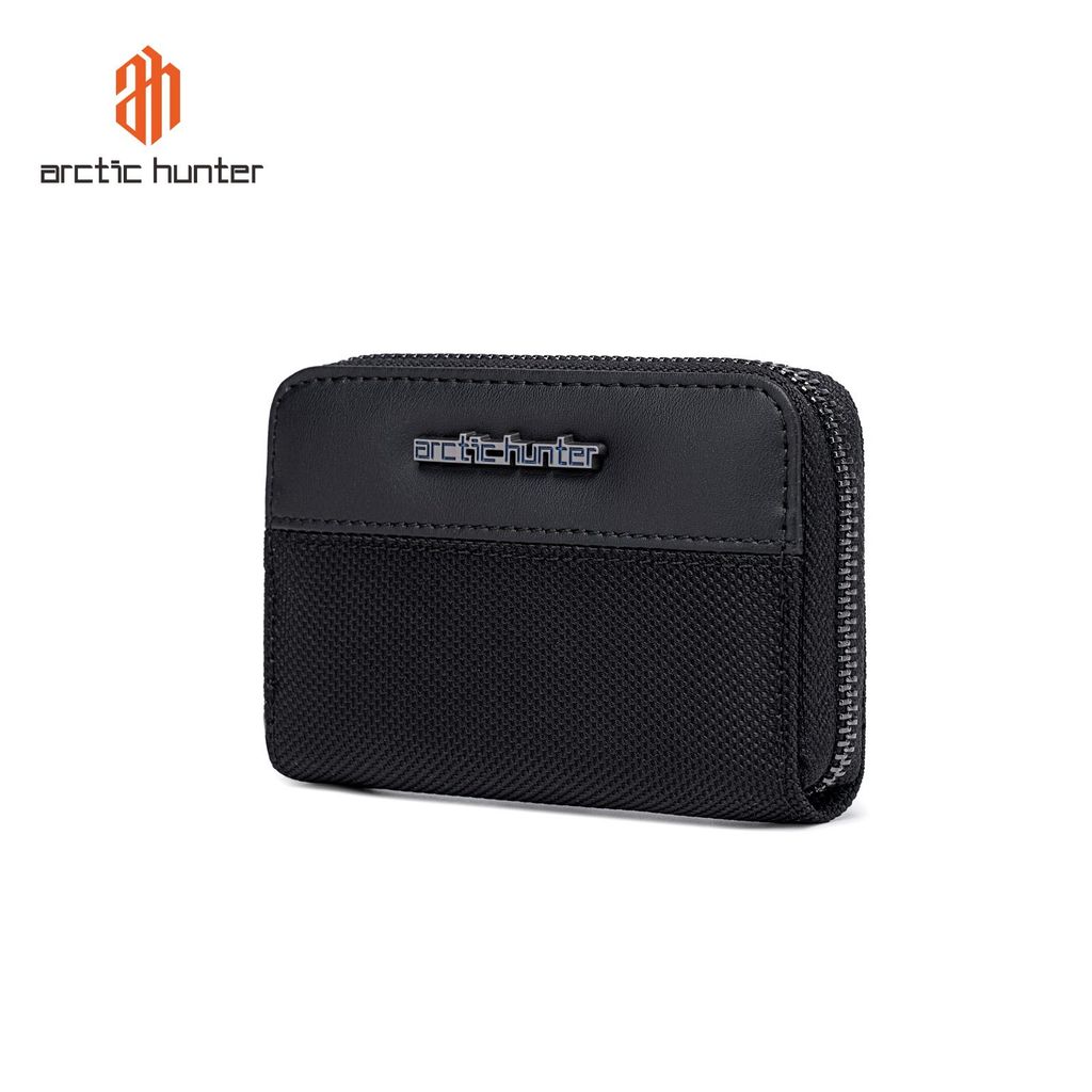 Arctic Hunter Geldbörse RFID Schutz Kompaktes Kartenetui Herren mit Reißverschluss 10 Kartenfächer kleines Portemonnaie wasserabweisend Slim Wallet