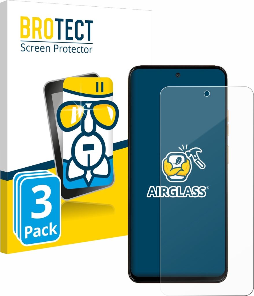 3x BROTECT Schutzglas für Motorola Moto G15 Power Schutzfolie Panzer Folie Glas Display Schutz klar