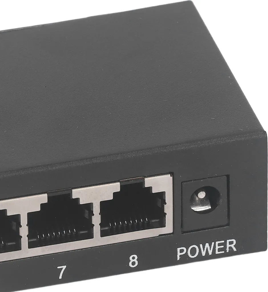 Commutateur PoE 8 ports silencieux : switch Gigabit en métal sans ventilo - 4