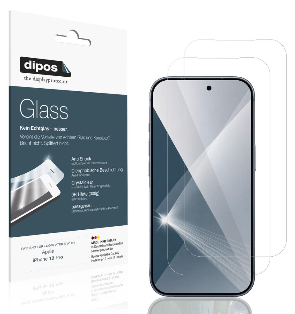 2 ochranné fólie pre Apple iPhone 18 Pro - nárazuvzdorná Obrázok produktu 