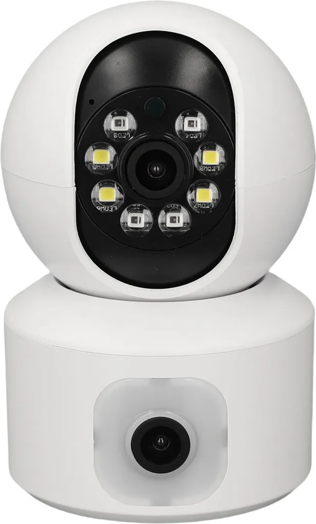 Sistema Vigilanza 360° Doppia Lente 1080p | Anti-Intrusione Wireless