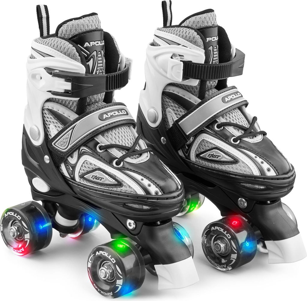 Apollo Super Quad X Pro Rollschuhe - Black - M - 35-38 Produktbild 