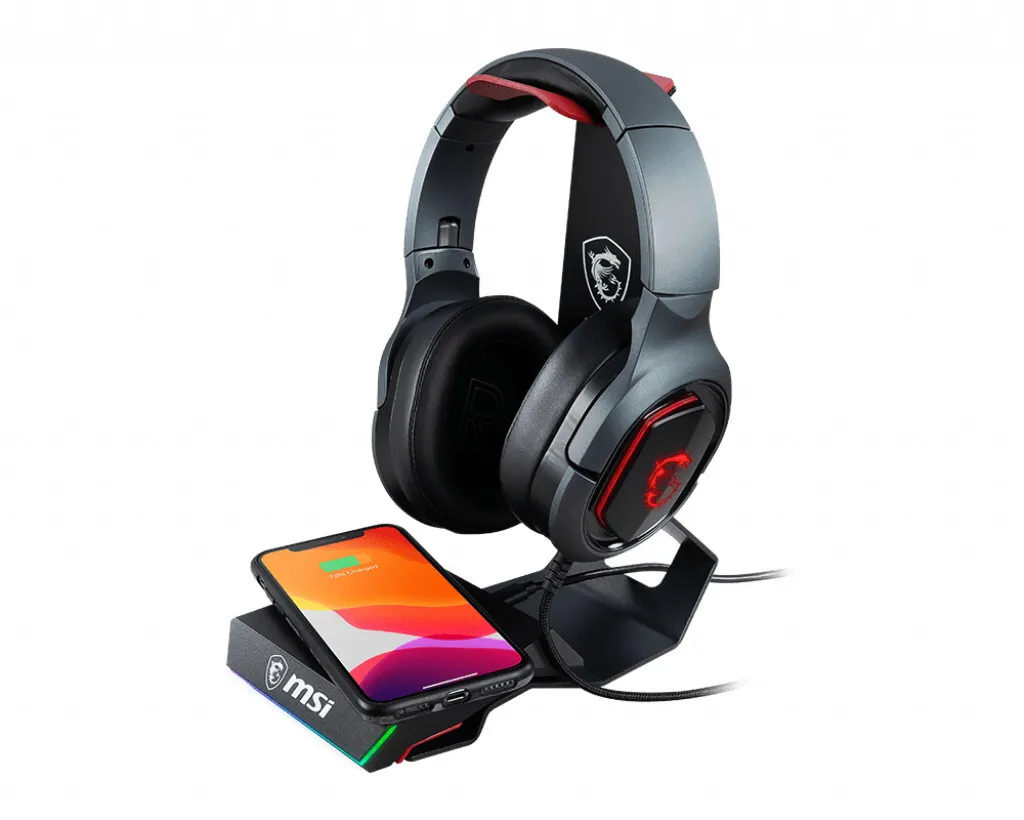 Libérez votre Bureau : Support Casque et Chargeur Induction MSI HS01 Combo