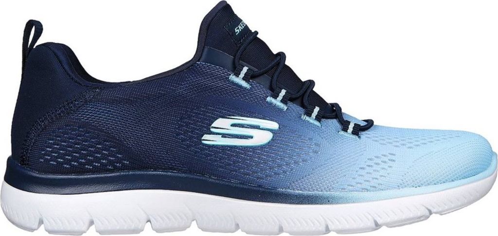Skechers Sneakers 149536-NVY in Navy & Light Blue Mesh/Trim color size 36