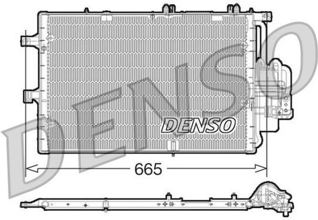 Remplacer le Condenseur de Clim Opel Corsa C et Combo - DENSO DCN20017