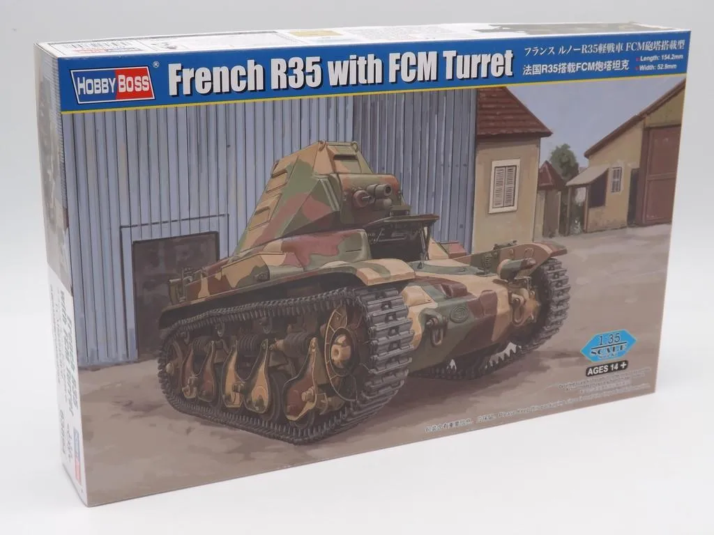 Maquette char R35 français HobbyBoss idéal diorama historique militaire 1:35