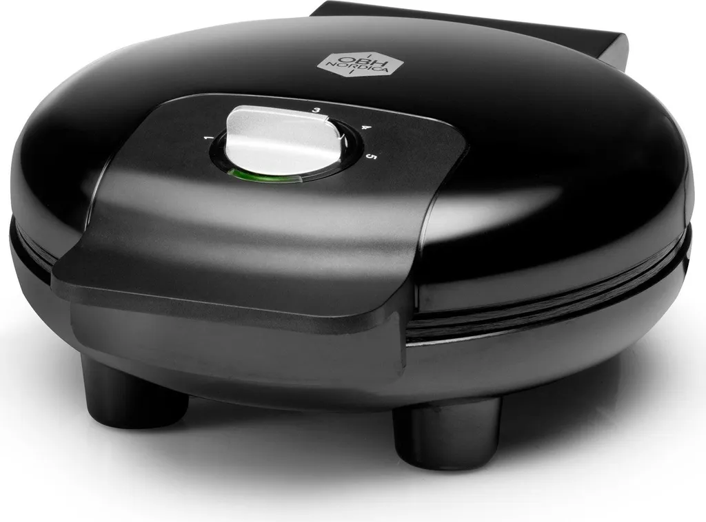 OBH Nordica Select 6967 | Piastra Waffle 850W Antiaderente Nera