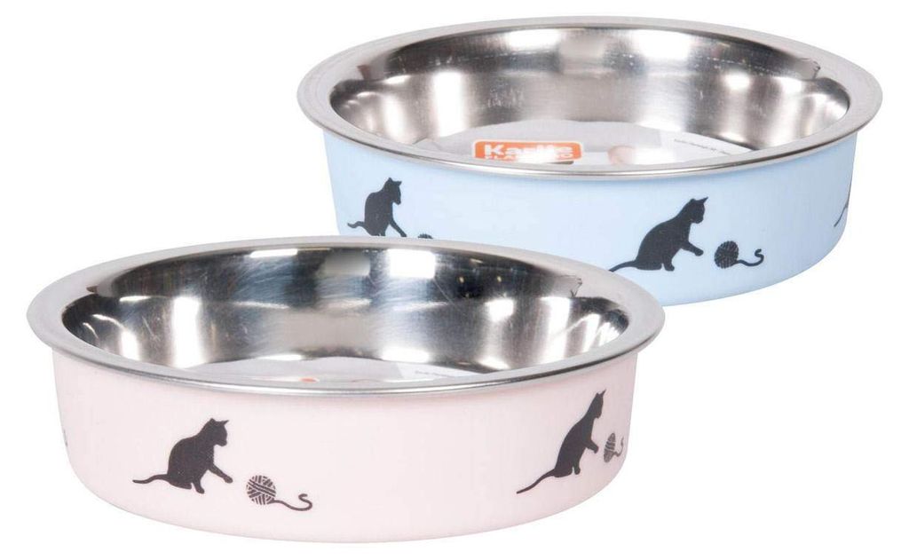 Karlie Ascar - Katzennapf - Edelstahl - Blau - 160 ml - Durchm.10 cm