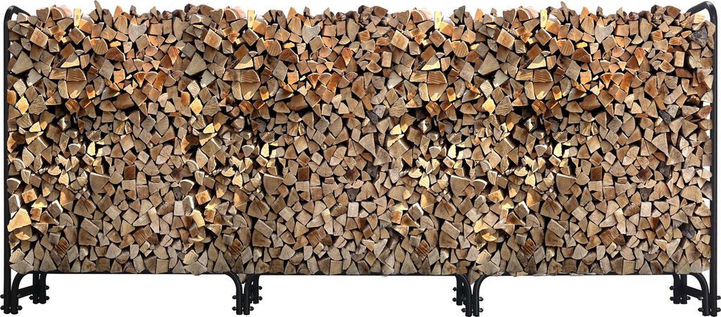 Metall Kaminholzregal Anthrazit 272 x 25 x 95 cm Garten Produktbild 