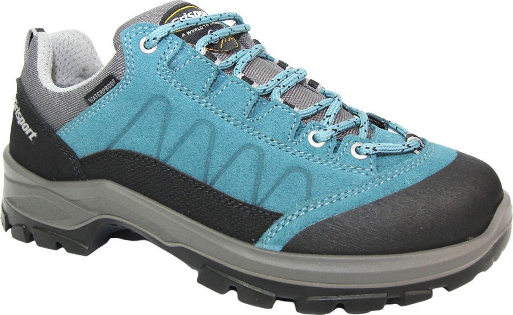 Grisport - Damen Wanderschuhe "Kratos-Lo", Wildleder GS182 (40 EU) (Blassblau/Grau/Schwarz)
