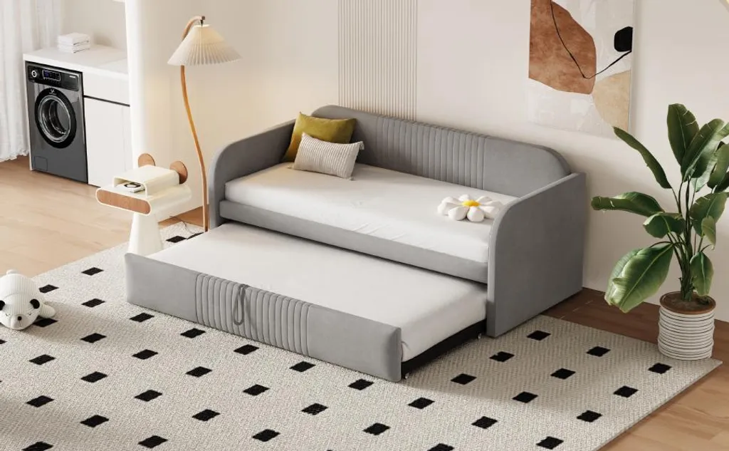 Lit d'appoint modulable 90 ou 180x190 cm parfait pour chambre d'amis