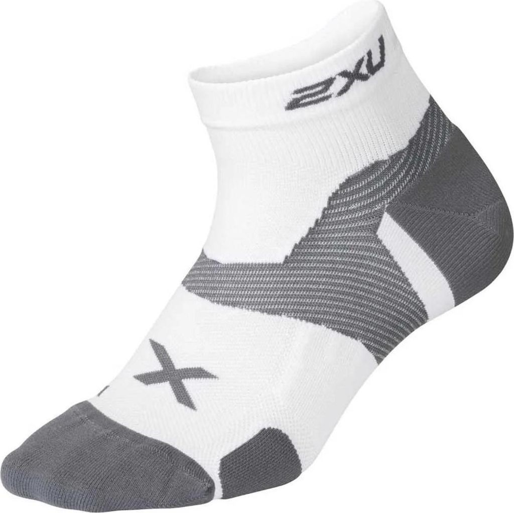 2xu Vector Cushion 1/4 Crew Socken Weiß EU 38-41 1/2 Mann Weiß EU 38-41 1/2