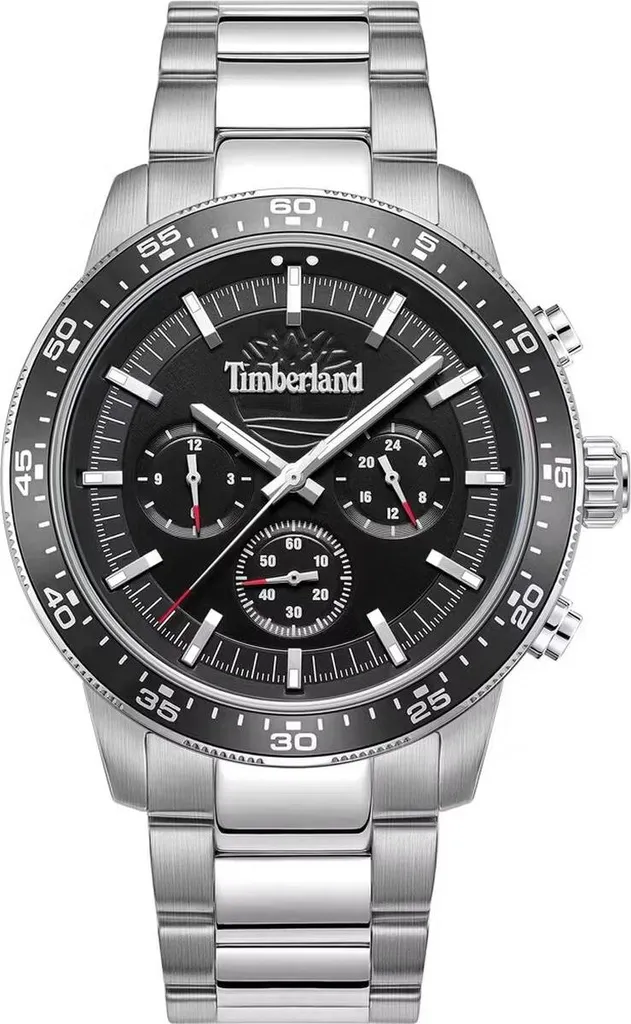 Montre Homme Timberland TDWGK0041302 - Design Robuste en Acier Noir