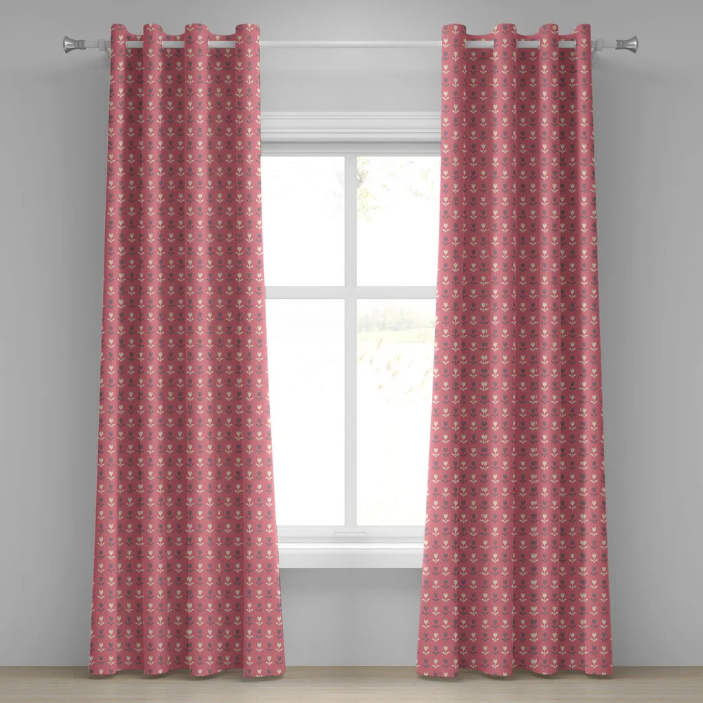 Set 2 Tende Abakuhaus 280x225cm | Microfibra Satinata Tulipano Viola