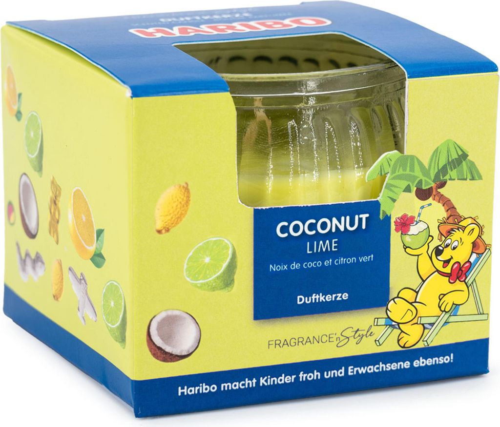 Haribo Duftkerze Cocco Lime 85g Immagine del prodotto 
