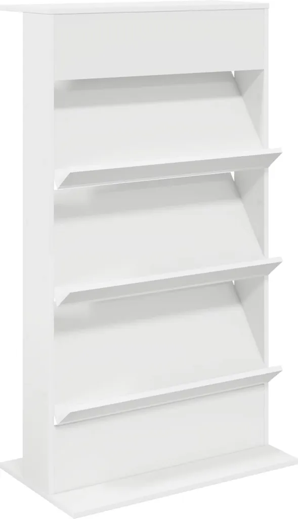 Offerta vidaXL Portariviste Bianco 70x41x126 cm - Spazio Extra!