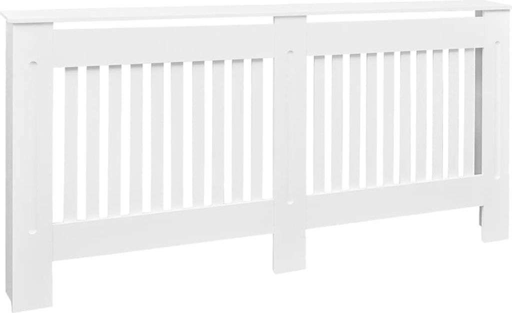 vidaXL Osłona grzejnika biała MDF 172 cm Zdjęcie produktu 5