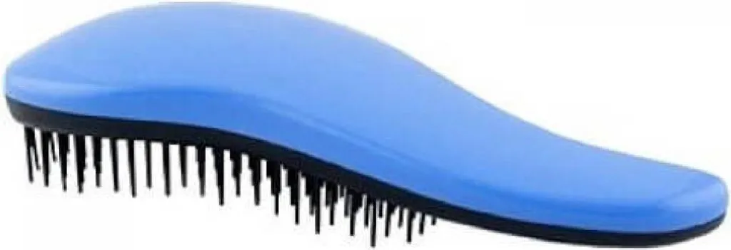 Brosse à cheveux anti-casse manche bleu pour sauver les pointes fourchues