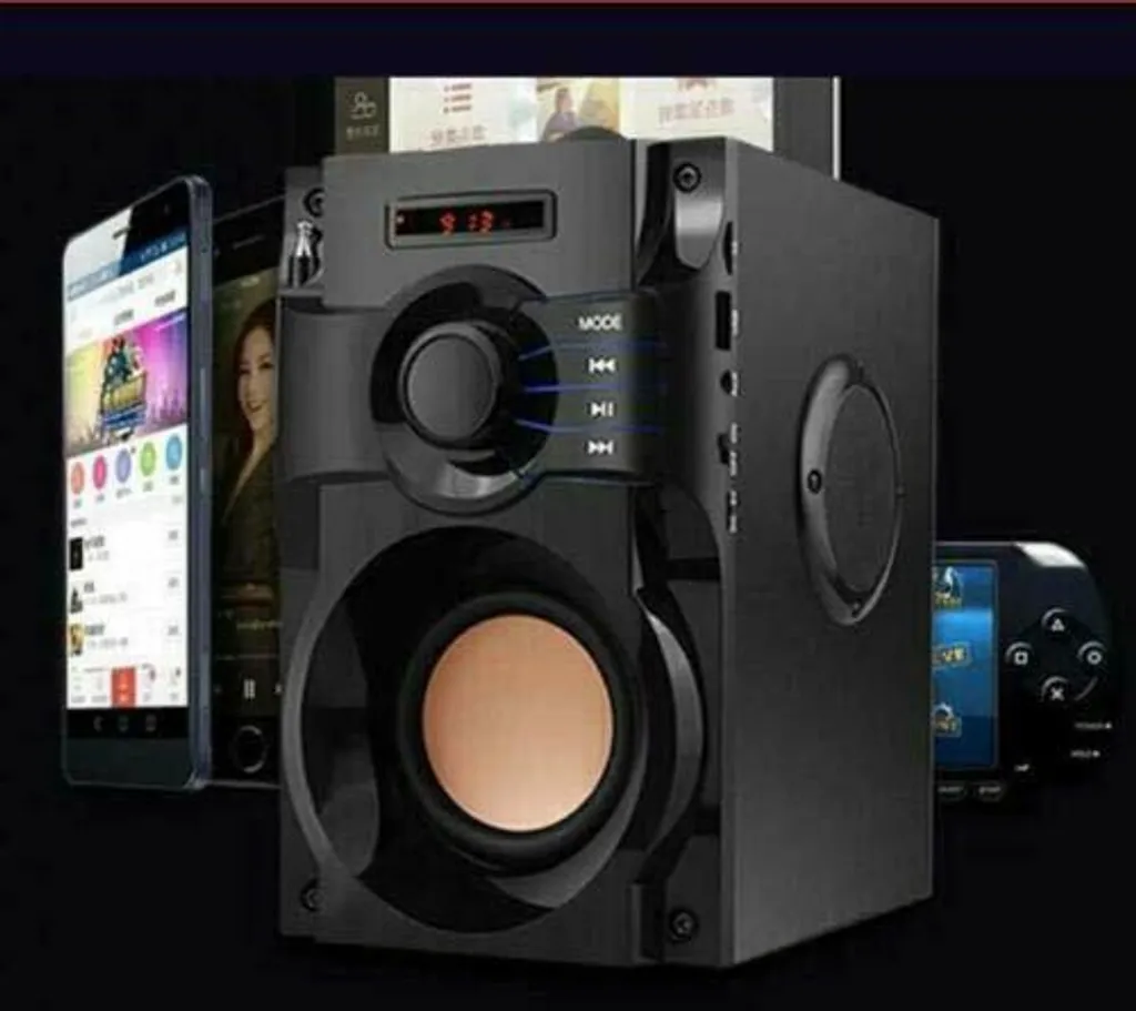 Enceinte Bluetooth sans Fil avec Subwoofer pour Intérieur et Extérieur