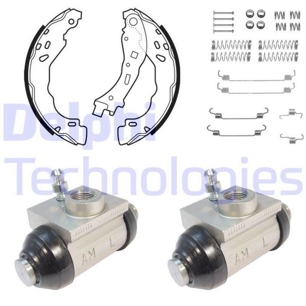 DELPHI Bremsensatz Trommelbremse Hinten für CITROËN C3 II (SC) KP1146